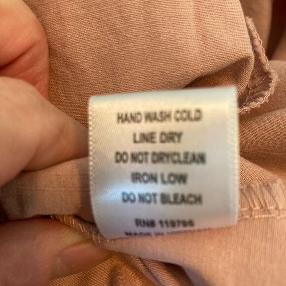 Sadie & Love Belted A-line cotton skirt w/ elastic paper bag waist & pockets - Picture 9 of 9